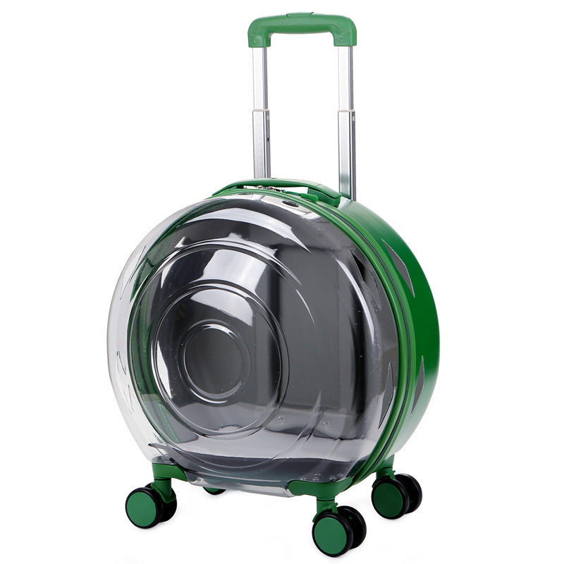 Valise transparente animaux