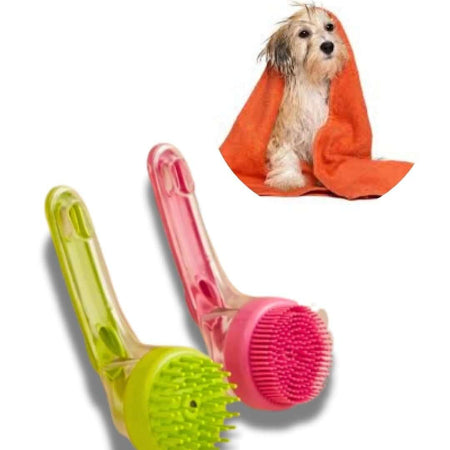 Brosse de toilettage pour chien en plusieurs couleu